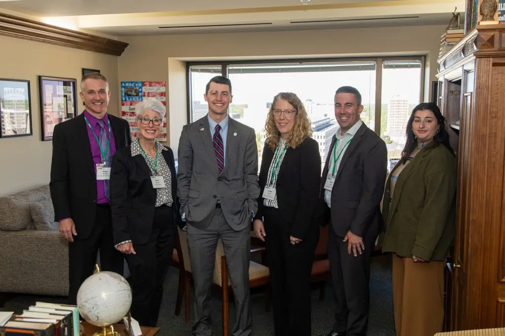 CMF members and staff at Foundations in Lansing meeting with members of our state Legislature.