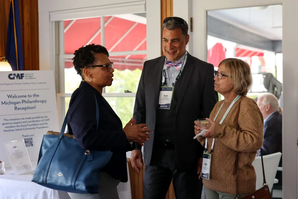 CMF members and partners gathering at our Michigan Philanthropy Reception during the Mackinac Policy Conference. Photography by Kara Beth Photography
